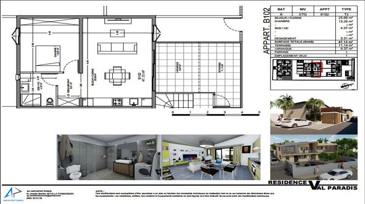 Ma-Cabane - Neuf Appartement Saint-Pierre, 47 m²