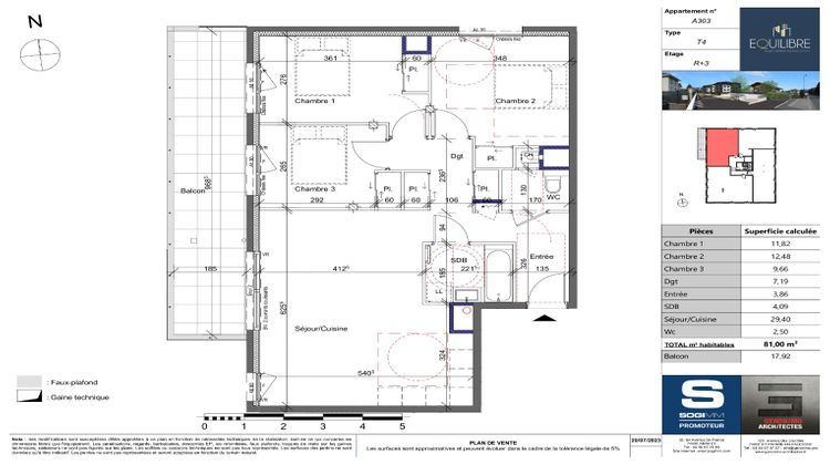 Ma-Cabane - Neuf Appartement SAINT PIERRE EN FAUCIGNY, 81 m²