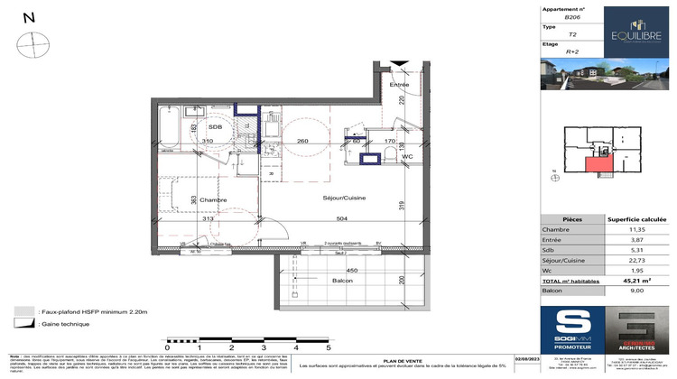 Ma-Cabane - Neuf Appartement SAINT PIERRE EN FAUCIGNY, 45 m²