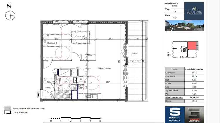 Ma-Cabane - Neuf Appartement SAINT PIERRE EN FAUCIGNY, 68 m²