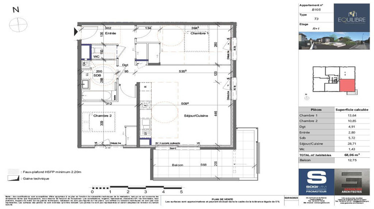 Ma-Cabane - Neuf Appartement SAINT PIERRE EN FAUCIGNY, 68 m²