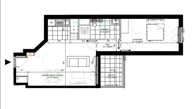 Ma-Cabane - Neuf Appartement SAINTE-GENEVIEVE-DES-BOIS, 48 m²