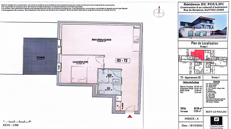 Ma-Cabane - Neuf Appartement Santec, 51 m²