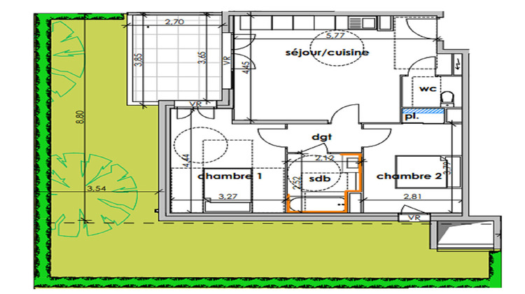 Ma-Cabane - Neuf Appartement SAUVIAN, 58 m²