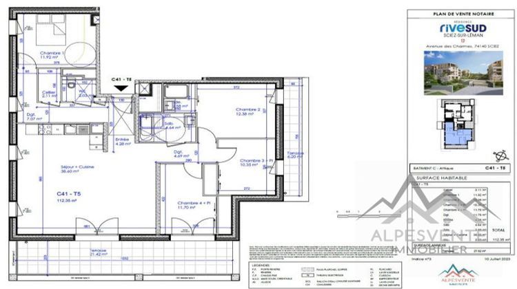 Ma-Cabane - Neuf Appartement Sciez, 112 m²