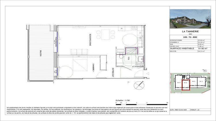 Ma-Cabane - Neuf Appartement Séez, 51 m²