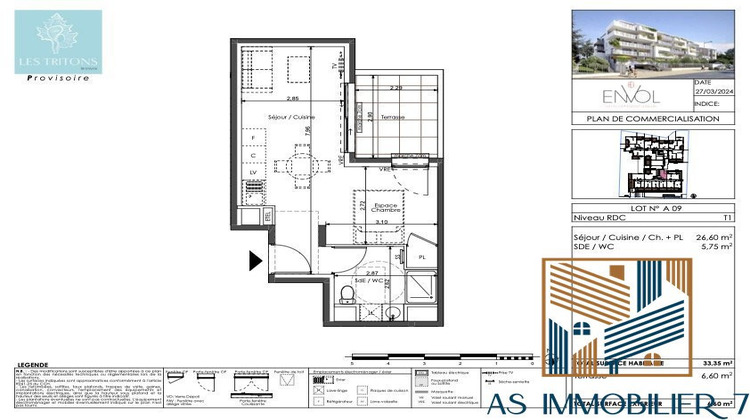 Ma-Cabane - Neuf Appartement SETE, 33 m²