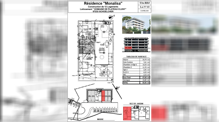 Ma-Cabane - Neuf Appartement SHOELCHER, 44 m²