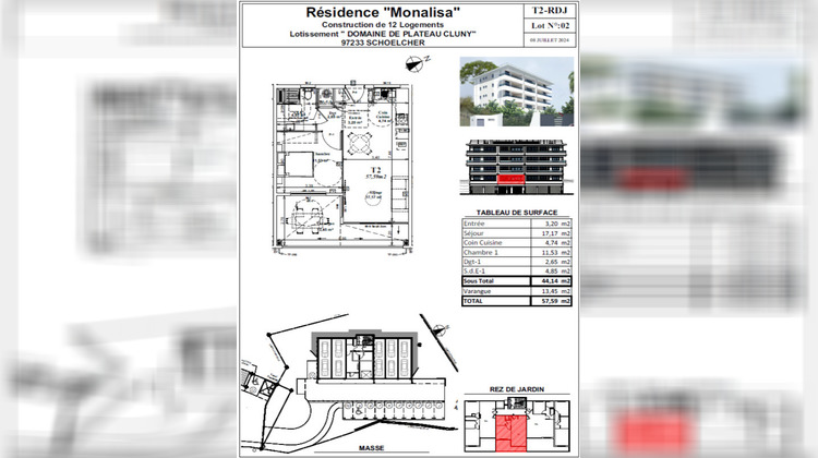 Ma-Cabane - Neuf Appartement SHOELCHER, 44 m²