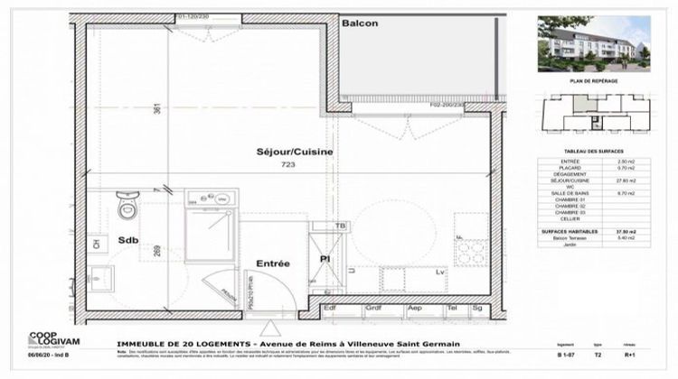 Ma-Cabane - Neuf Appartement Soissons, 38 m²
