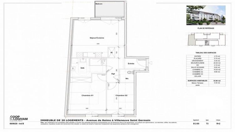 Ma-Cabane - Neuf Appartement Soissons, 64 m²