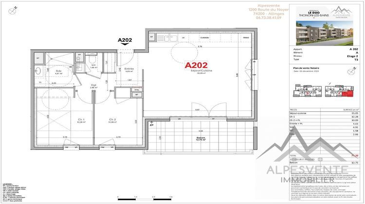 Ma-Cabane - Neuf Appartement Thonon-les-Bains, 71 m²