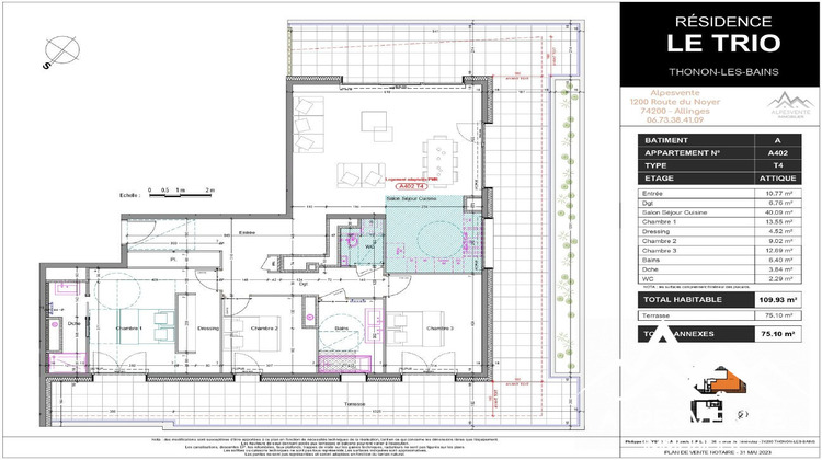 Ma-Cabane - Neuf Appartement Thonon-les-Bains, 109 m²