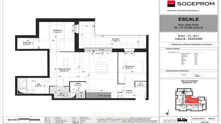 Ma-Cabane - Neuf Appartement TOURLAVILLE, 64 m²