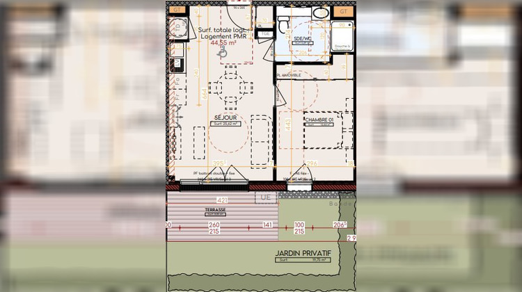 Ma-Cabane - Neuf Appartement Tournefeuille, 44 m²