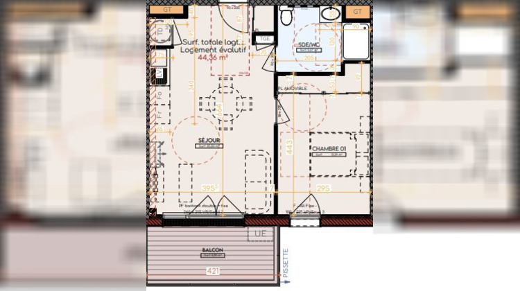 Ma-Cabane - Neuf Appartement Tournefeuille, 44 m²