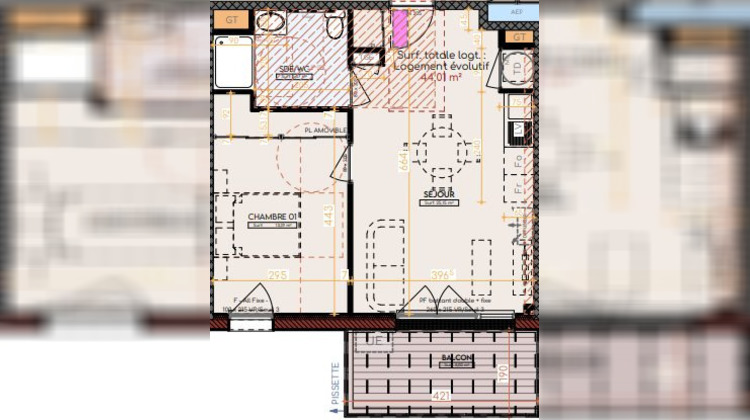 Ma-Cabane - Neuf Appartement Tournefeuille, 44 m²