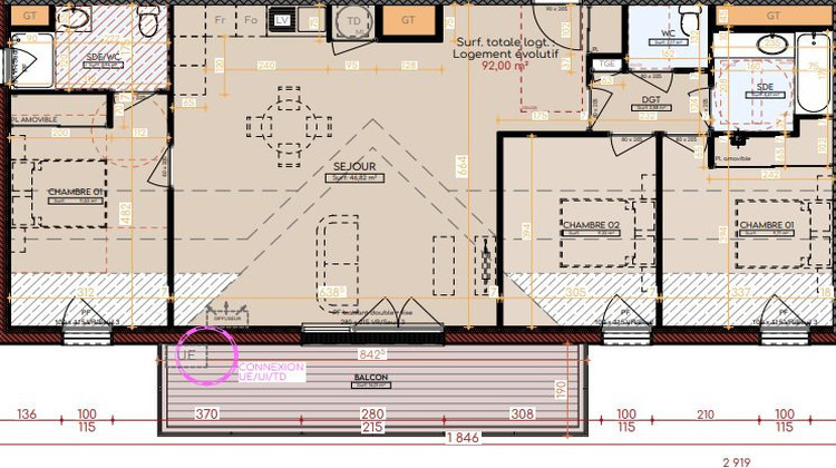 Ma-Cabane - Neuf Appartement Tournefeuille, 92 m²