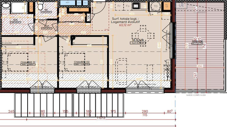 Ma-Cabane - Neuf Appartement Tournefeuille, 63 m²