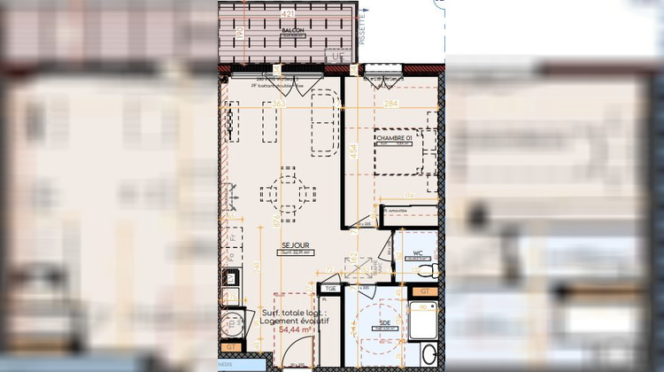 Ma-Cabane - Neuf Appartement Tournefeuille, 54 m²