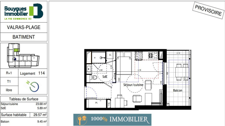Ma-Cabane - Neuf Appartement Valras-Plage, 29 m²