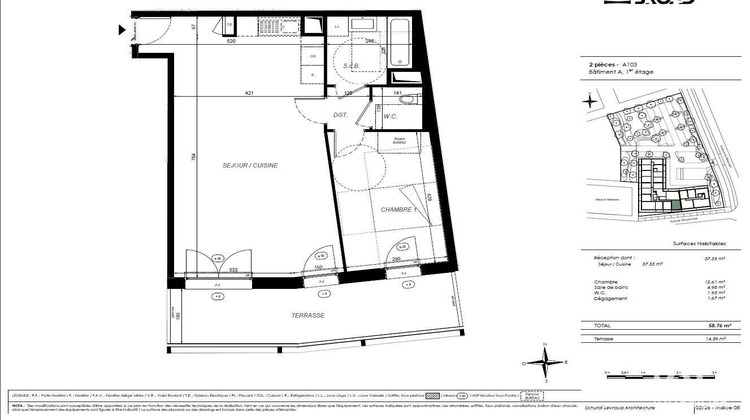 Ma-Cabane - Neuf Appartement Villenave-d'Ornon, 58 m²