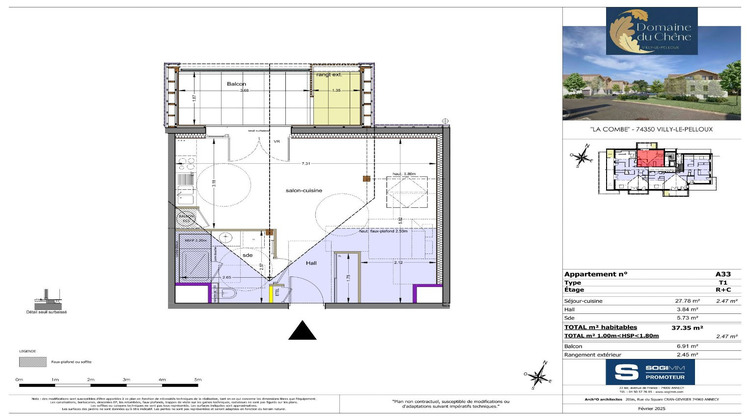 Ma-Cabane - Neuf Appartement VILLY LE PELLOUX, 37 m²