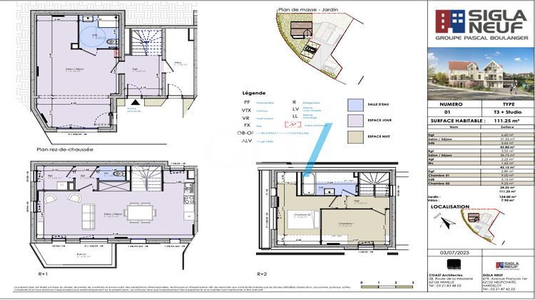 Ma-Cabane - Neuf Appartement WIMEREUX, 110 m²