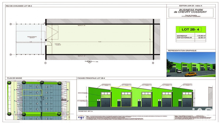 Ma-Cabane - Neuf Local commercial Chevry-Cossigny, 116 m²