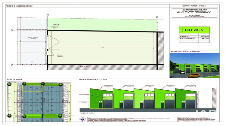 Ma-Cabane - Neuf Local commercial Chevry-Cossigny, 126 m²