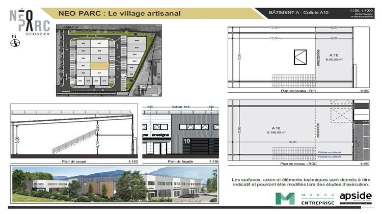 Ma-Cabane - Neuf Local commercial SCIONZIER, 256 m²