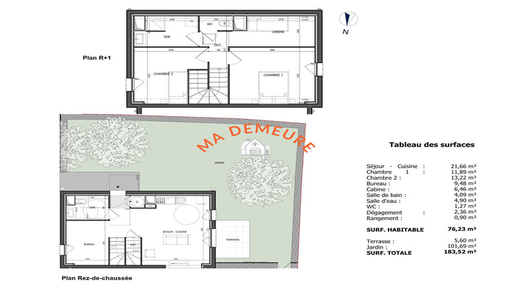 Ma-Cabane - Neuf Maison Équihen-Plage, 76 m²