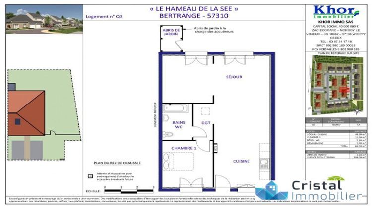 Ma-Cabane - Neuf Maison Bertrange, 66 m²