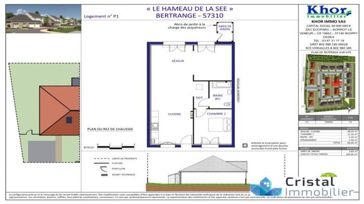 Ma-Cabane - Neuf Maison Bertrange, 66 m²