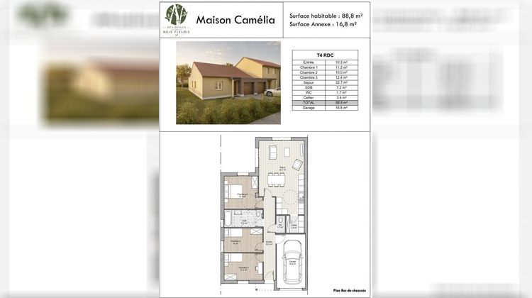 Ma-Cabane - Neuf Maison Beuvrages, 89 m²