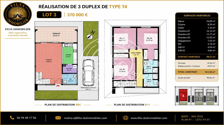 Ma-Cabane - Neuf Maison REMIRE-MONTJOLY, 98 m²