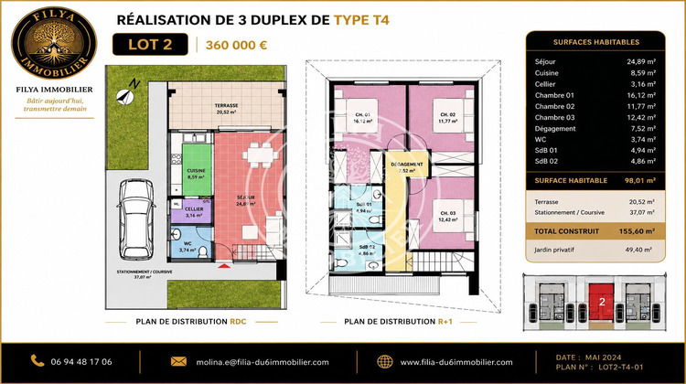 Ma-Cabane - Neuf Maison REMIRE-MONTJOLY, 98 m²