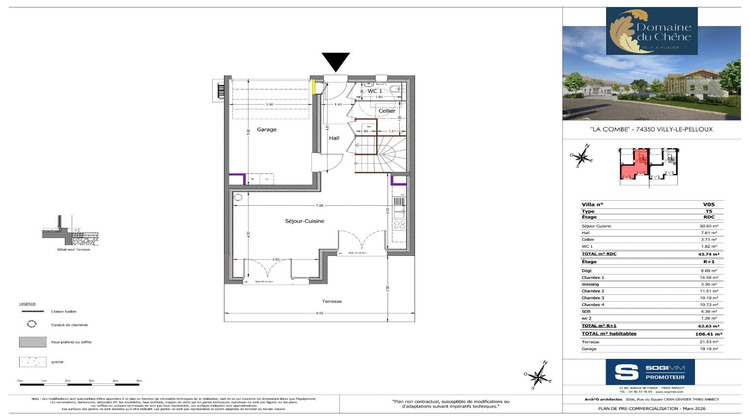 Ma-Cabane - Neuf Maison VILLY LE PELLOUX, 106 m²