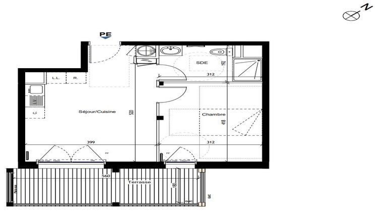 Ma-Cabane - Vente Appartement Écouflant, 39 m²