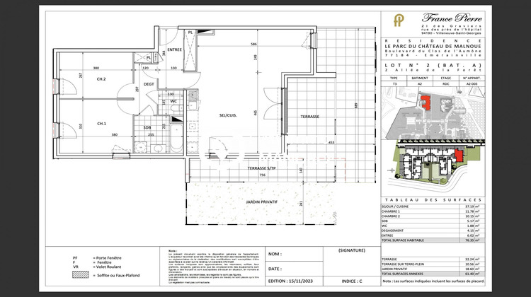 Ma-Cabane - Vente Appartement Émerainville, 75 m²