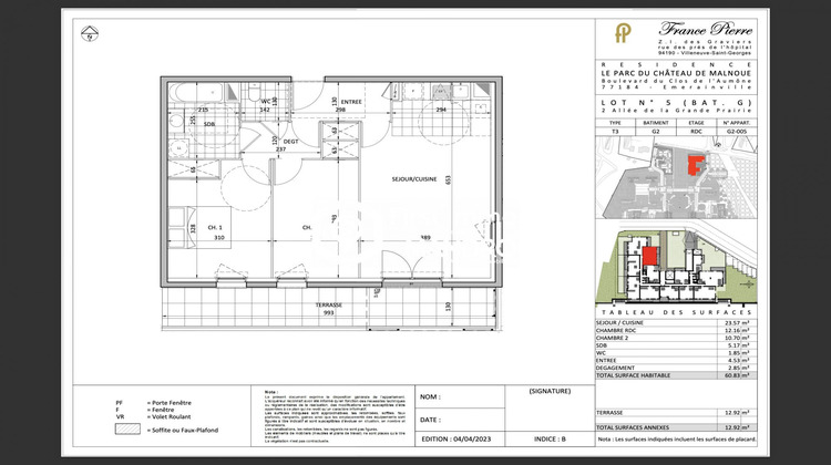 Ma-Cabane - Vente Appartement Émerainville, 60 m²
