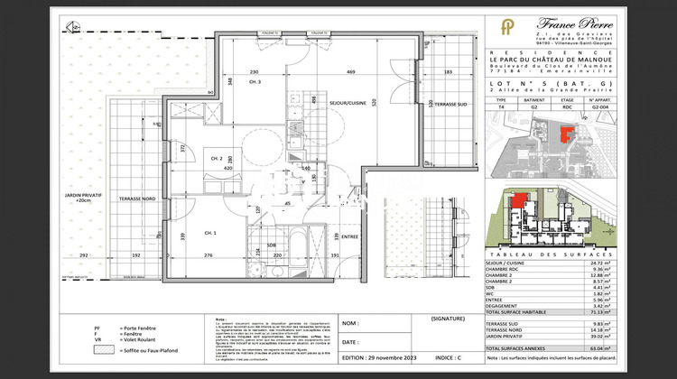 Ma-Cabane - Vente Appartement Émerainville, 71 m²