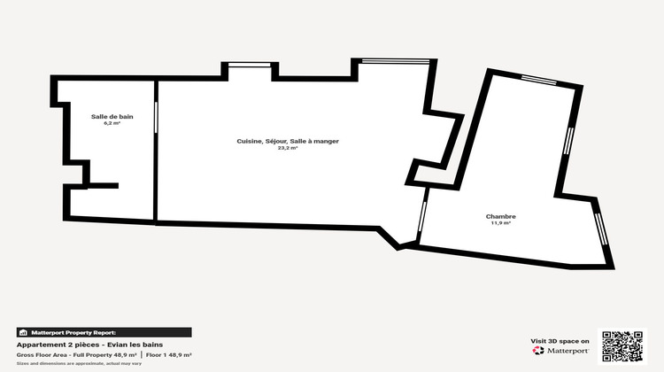 Ma-Cabane - Vente Appartement Évian-les-Bains, 40 m²