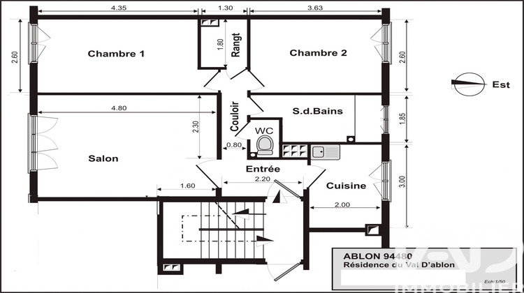 Ma-Cabane - Vente Appartement Ablon-sur-Seine, 55 m²
