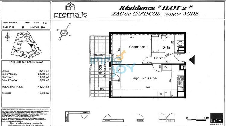 Ma-Cabane - Vente Appartement Agde, 44 m²