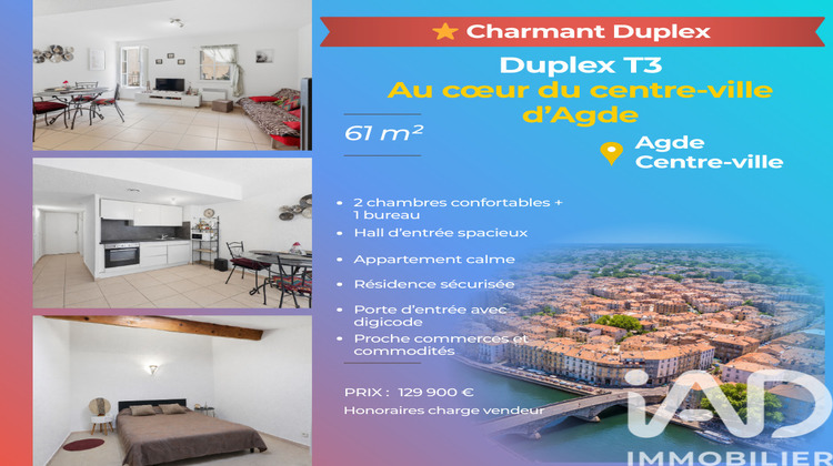 Ma-Cabane - Vente Appartement Agde, 61 m²