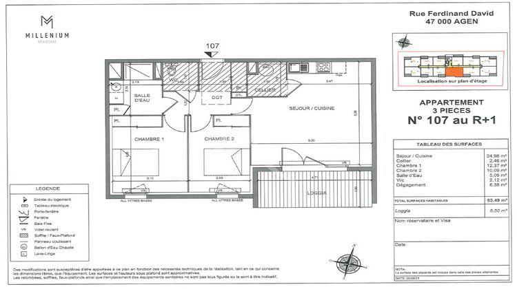 Ma-Cabane - Vente Appartement AGEN, 63 m²