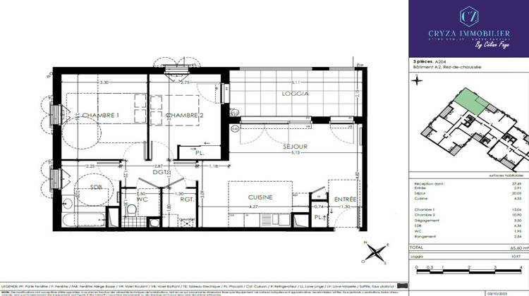 Ma-Cabane - Vente Appartement Aix-La-Duranne, 65 m²