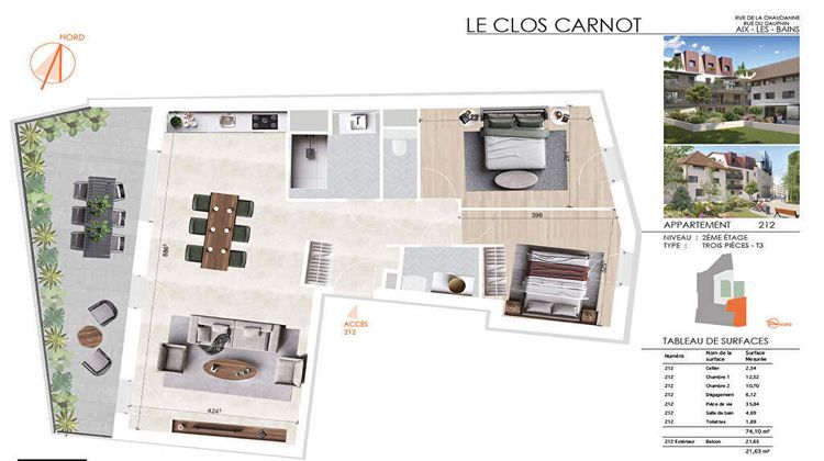 Ma-Cabane - Vente Appartement AIX-LES-BAINS, 74 m²