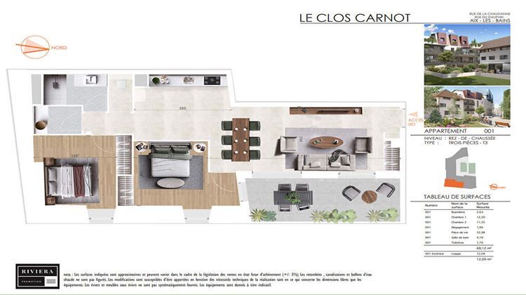 Ma-Cabane - Vente Appartement AIX-LES-BAINS, 68 m²